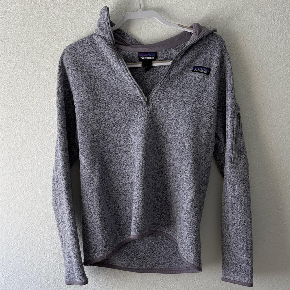 Patagonia Women's Heathered Gray Quarter-Zip Fleece